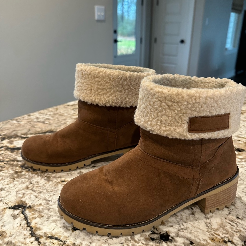 Brown Suede Boots - Picture 3 of 4